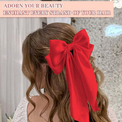 STGDAK bow hair accessory with metal barrette stays put all day
