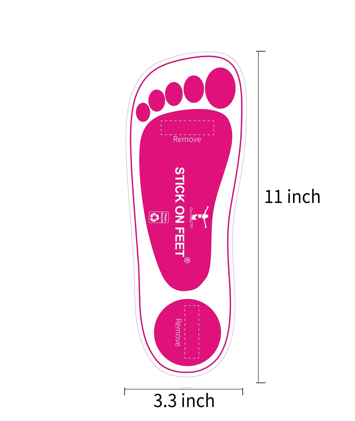 STICKONFEET easy-application pads simplify setup with peel, stick, and stand.