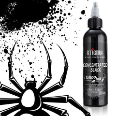 STIGMA pigmento negro concentrado para tatuaje profesional, alta intensidad.