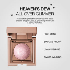 Stila Heaven's Dew All Over Glimmer swatch on skin shows translucent base glow.
