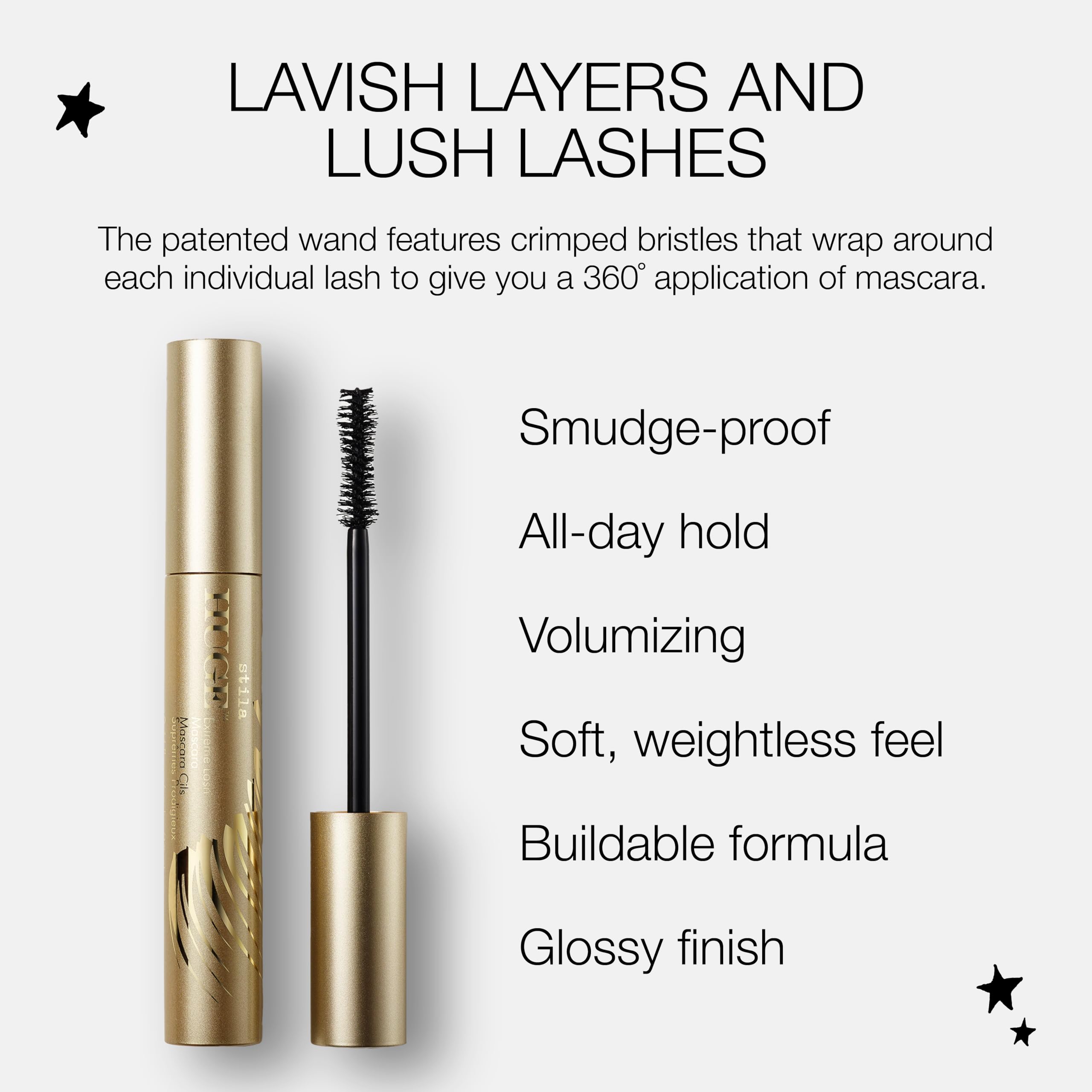 STILA Huge Extreme Lash Mascara long lasting wear for daily use