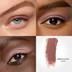 Stila Liqua Play application with finger blend reveals easy glide for soft, blurred edges.