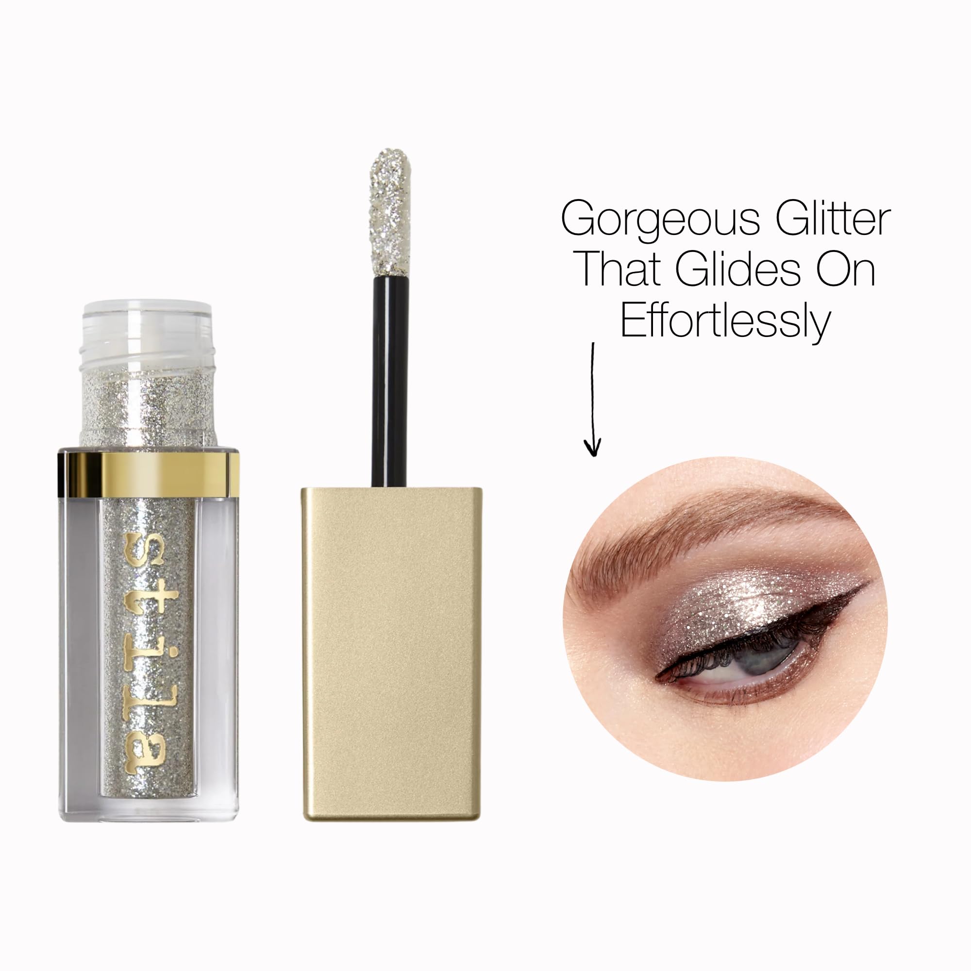 Stila Magnificent Metals destello elegante para transiciones suaves en ojos.