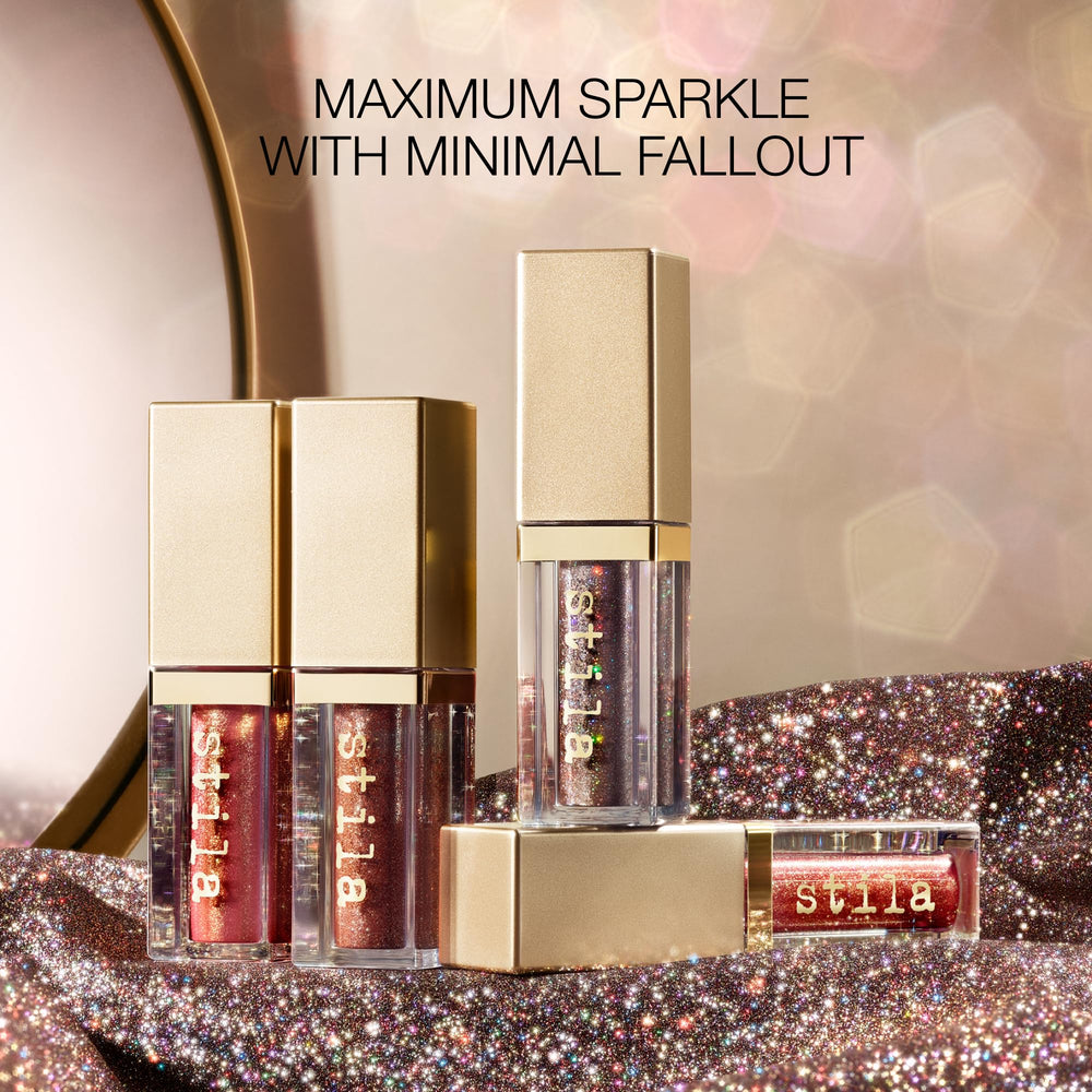 Stila Magnificent Metals realza el parpadeo con destellos cristalinos para celebraciones.