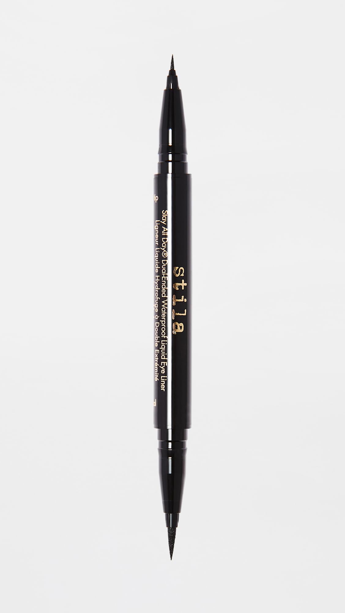 Stila Stay All Day Dual-Ended Eyeliner stored horizontally for best performance.