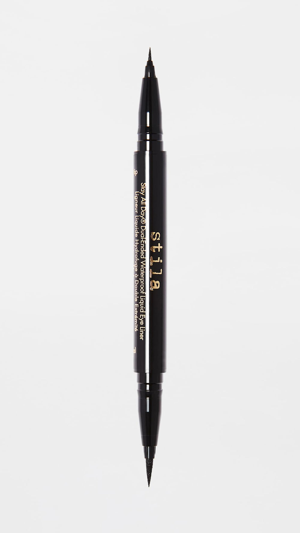 Stila Stay All Day Dual-Ended Eyeliner stored horizontally for best performance.