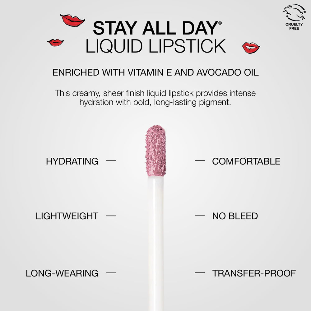 stila Stay All Day Lipstick stays put with no bleed or transfer.