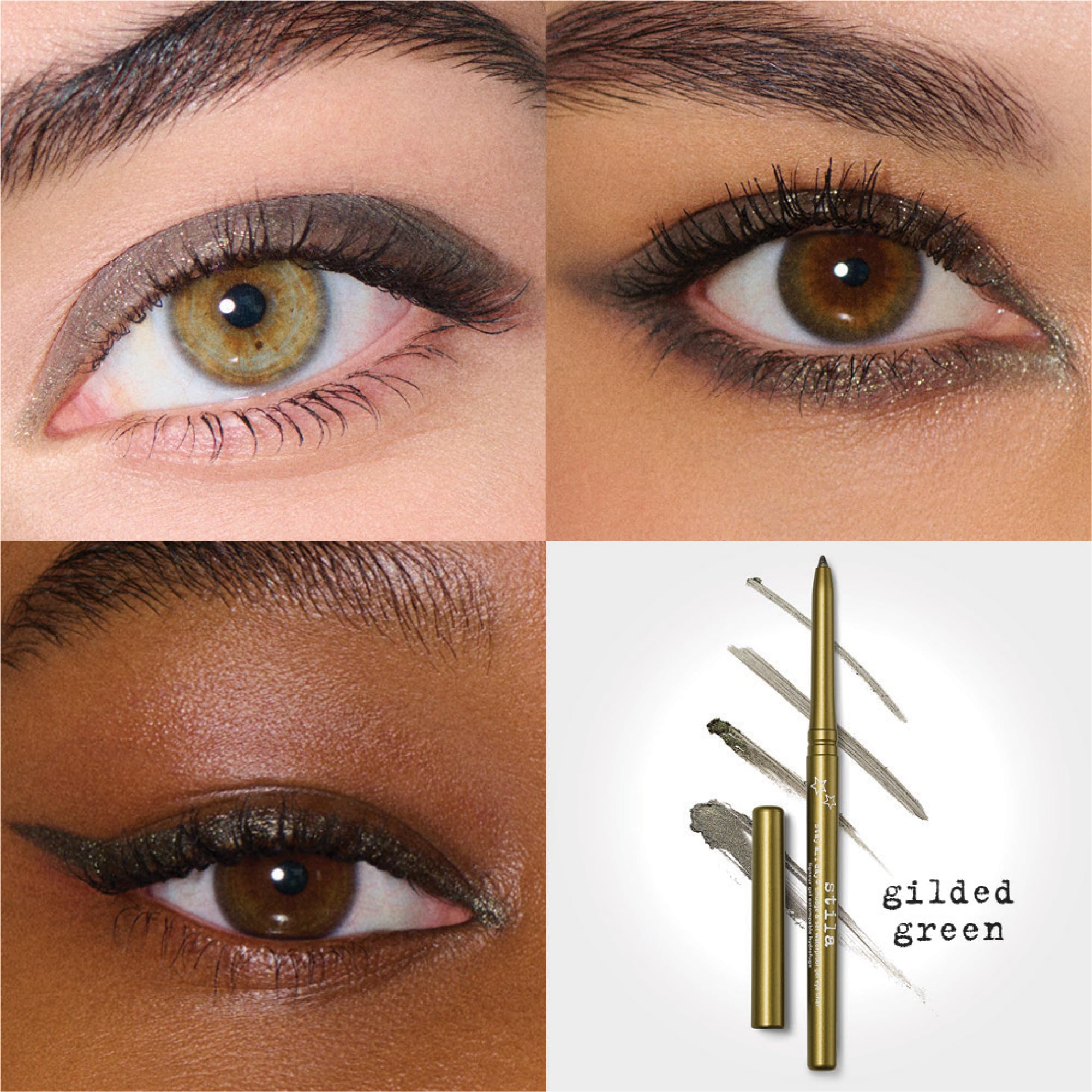 Stila Stay All Day Smudge & Set applying along lash line for definition