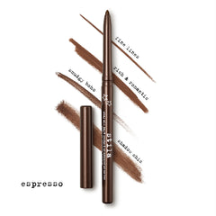 Stila Stay All Day gel eyeliner shown as smudged shadow for depth.