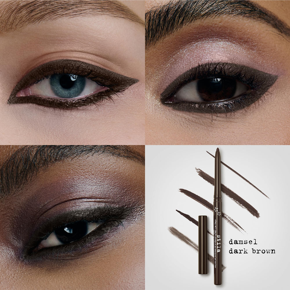 Stila Stay All Day Smudge and Set gel liner smudged into shadow for versatile looks