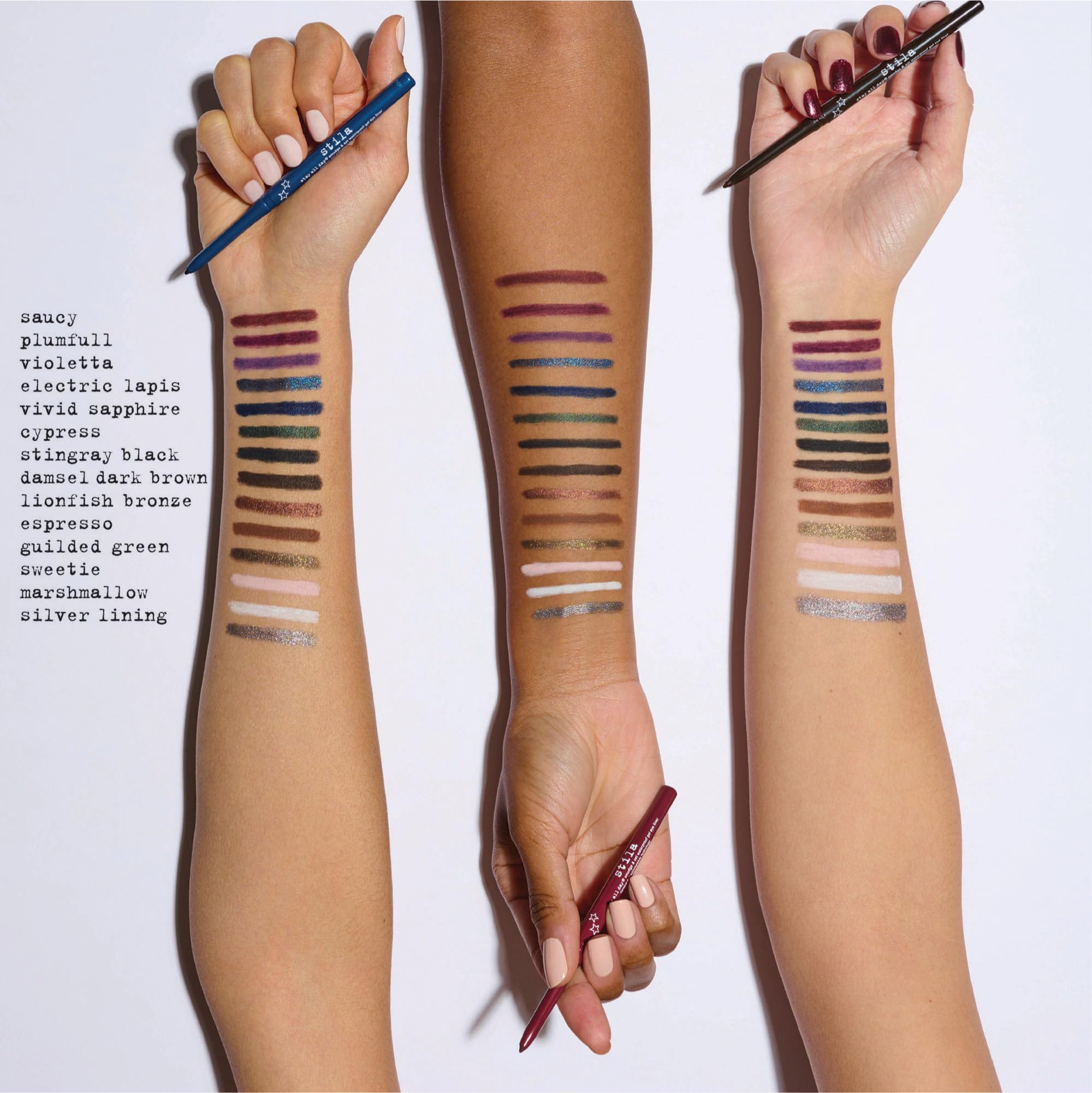 stila Stay All Day Smudge & Set gel liner blends into a smudged shadow.