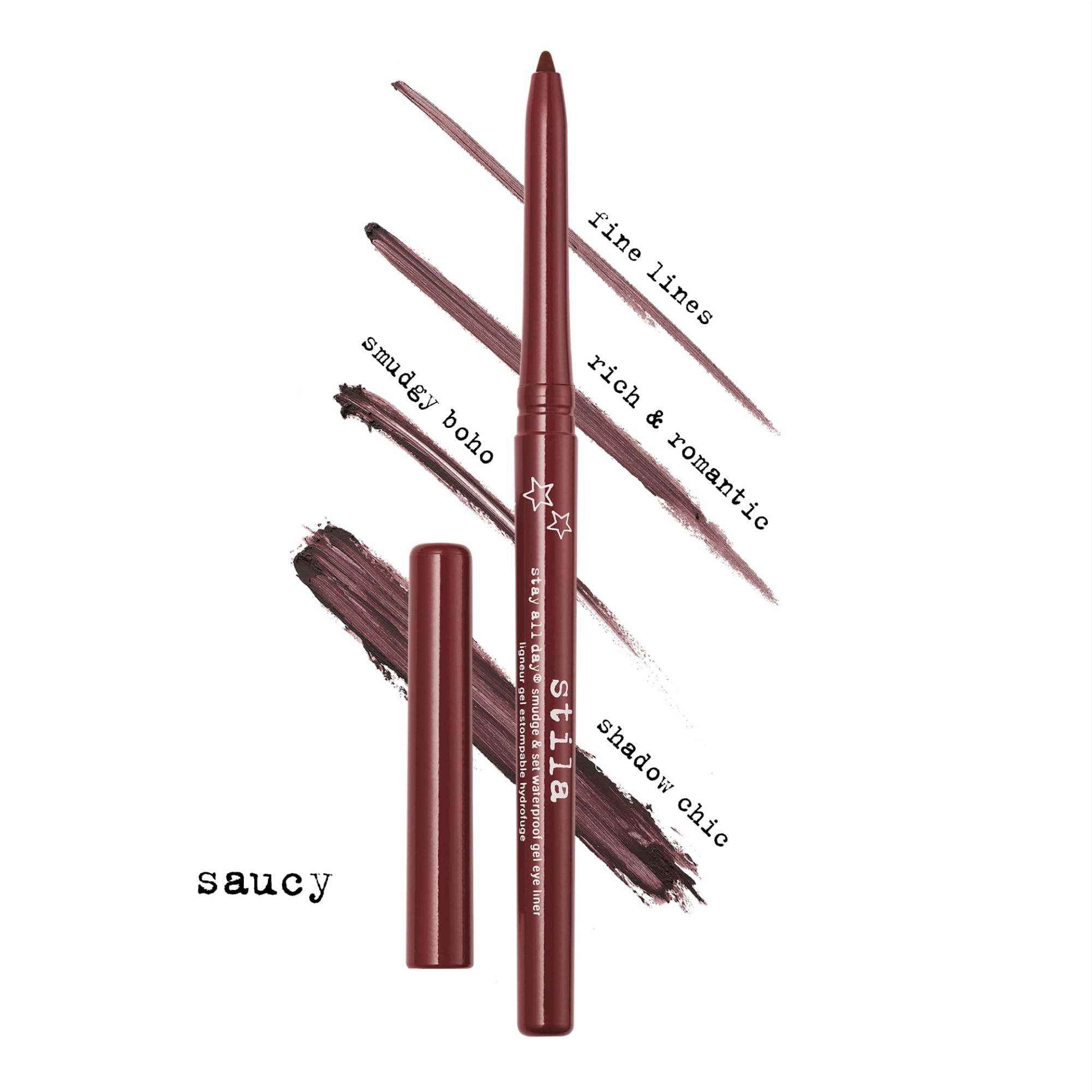 stila Stay All Day gel eye liner smudged look for versatile day-to-night definition.