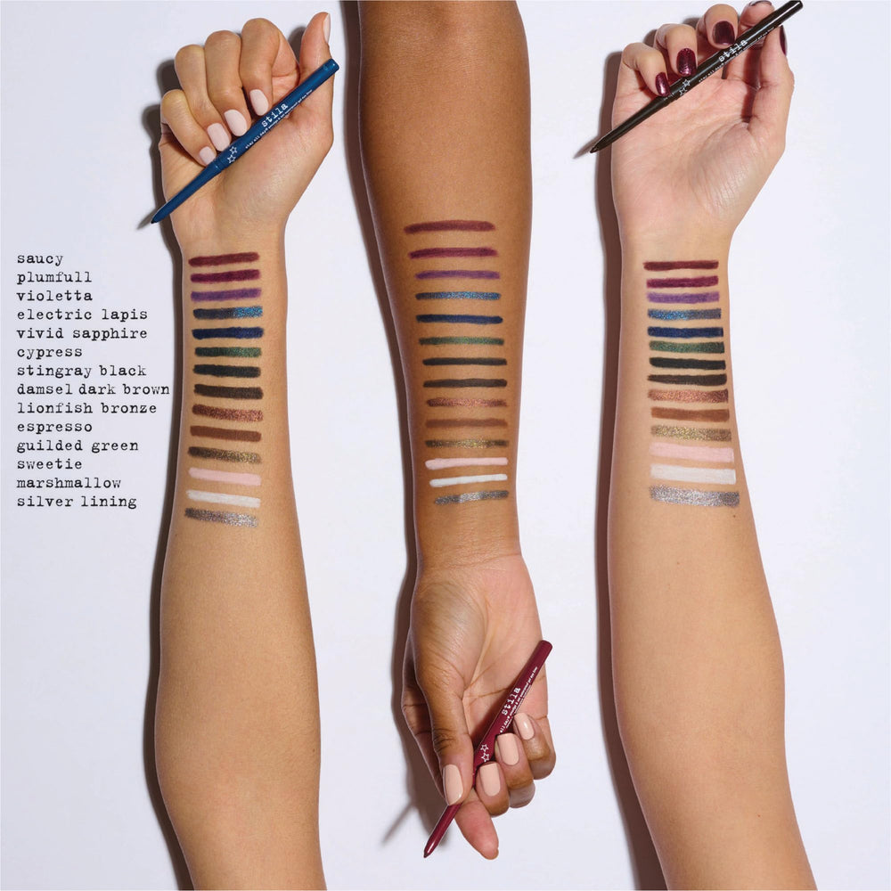 Stila Stay All Day Smudge & Set waterline use demonstration