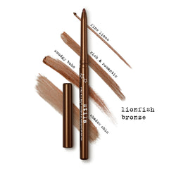Stila Stay All Day gel liner smudged shadow look for soft smoky effect