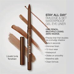 Stila Stay All Day gel liner waterline application demonstrating reliable waterproof wear