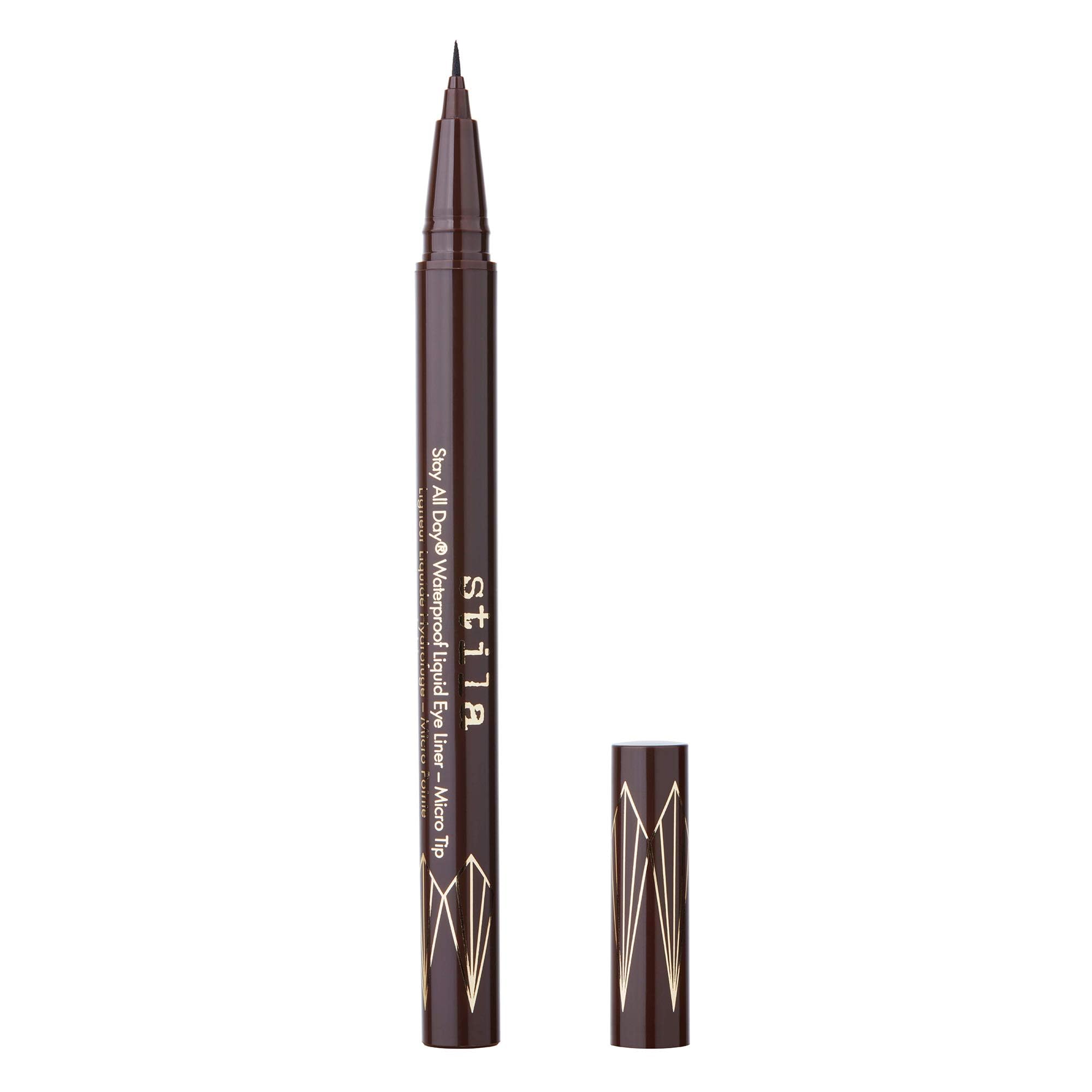 Stila Stay All Day Waterproof Liquid Eye Liner Micro Tip close-up of ultra-thin tip for precise, waterproof lines.
