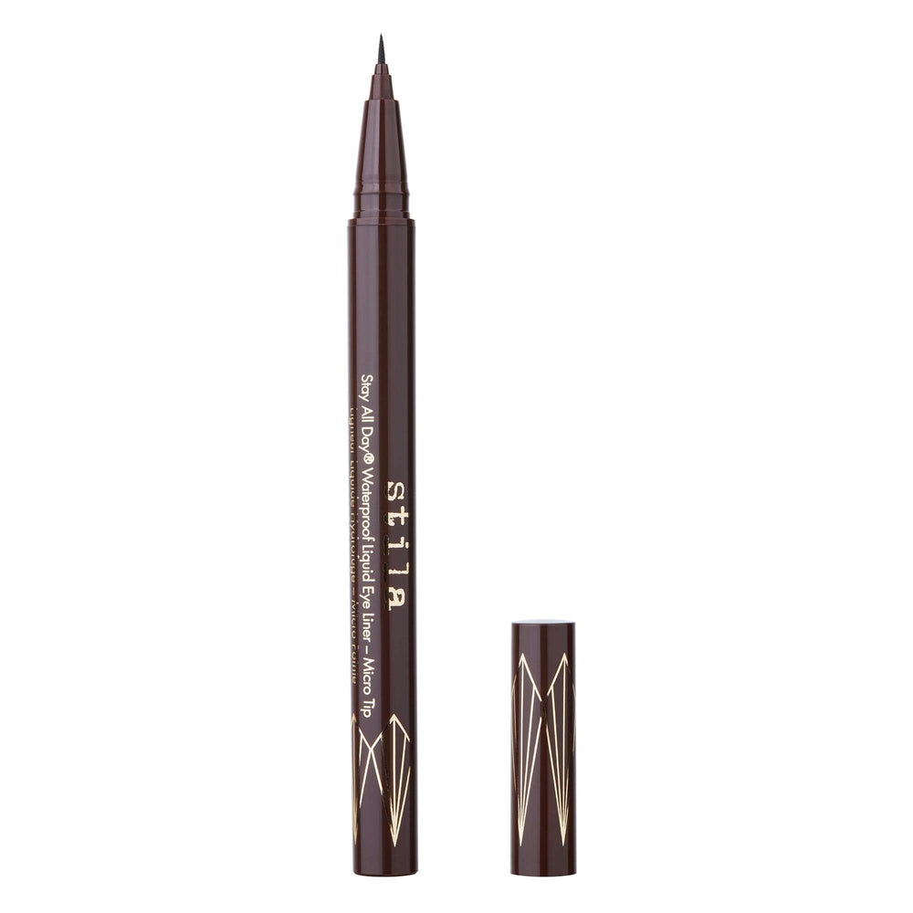 Stila Stay All Day Waterproof Liquid Eye Liner Micro Tip close-up of ultra-thin tip for precise, waterproof lines.
