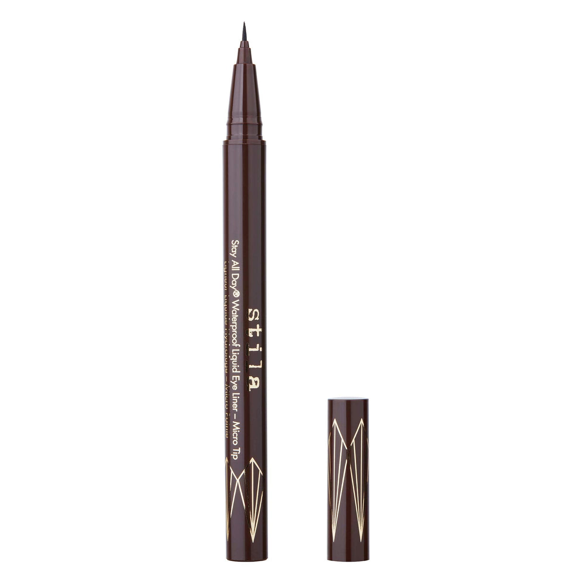 Stila Stay All Day Waterproof Liquid Eye Liner Micro Tip close-up of ultra-thin tip for precise, waterproof lines.