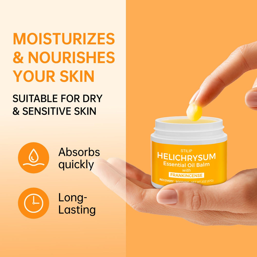 STILIP ingredientes: helichrysum e incienso para cuidado natural.