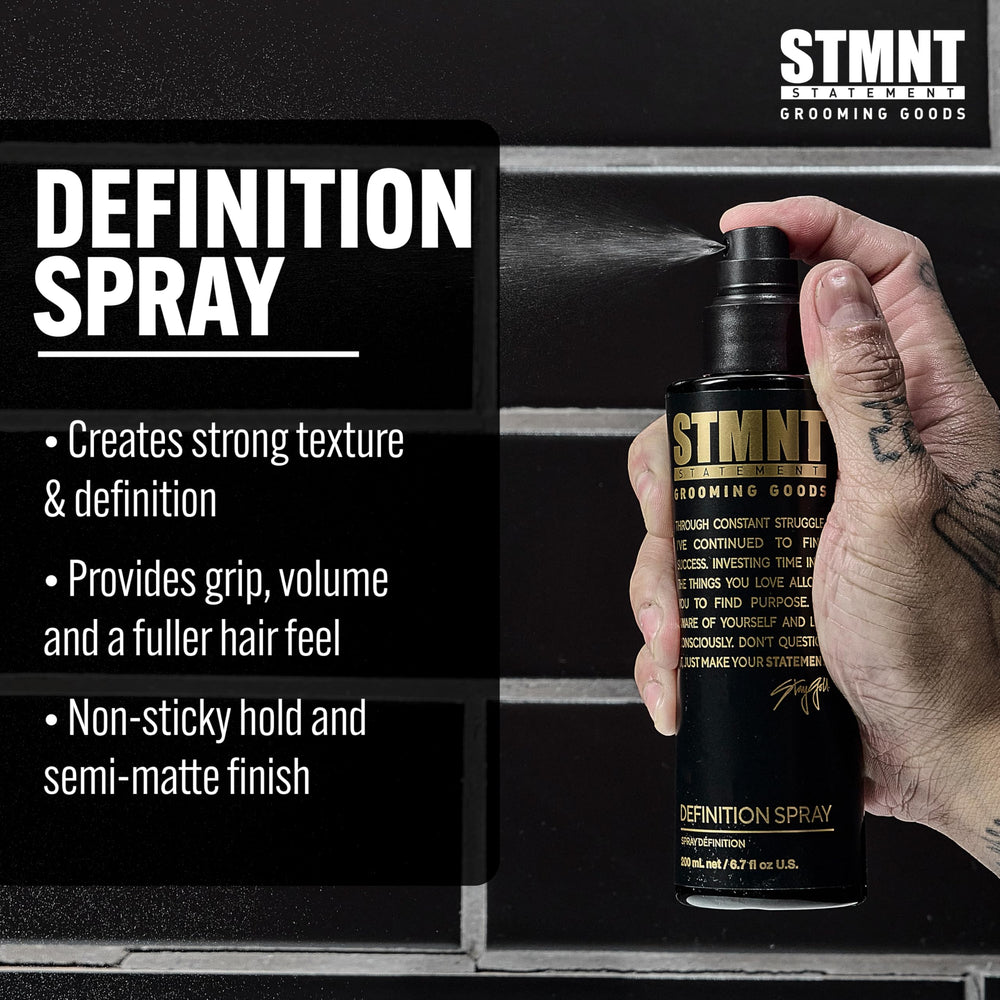 STMNT Definición Spray textura definida en cabello para look natural