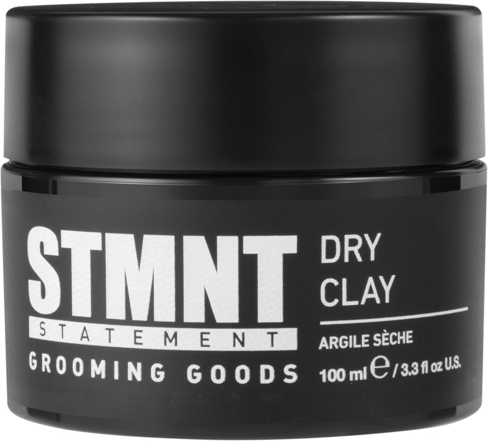 STMNT Dry Clay bottle showcasing premium matte finish for bold styling.