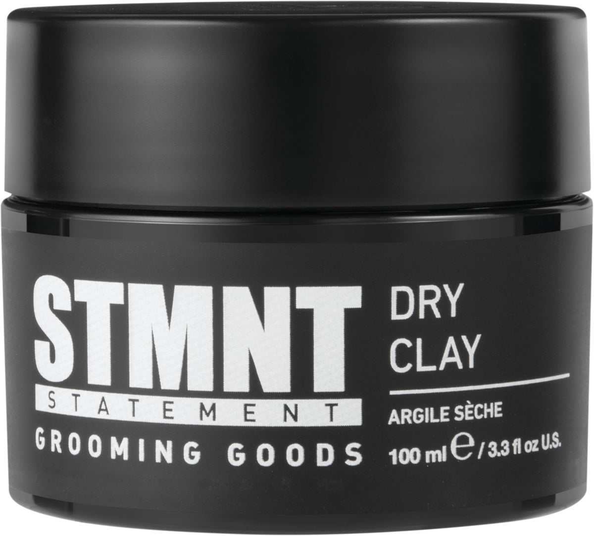 STMNT Dry Clay bottle showcasing premium matte finish for bold styling.