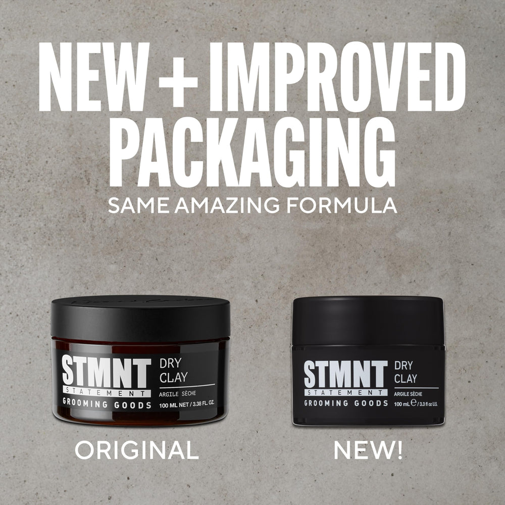 STMNT Dry Clay final look emphasizes extra matte appearance.