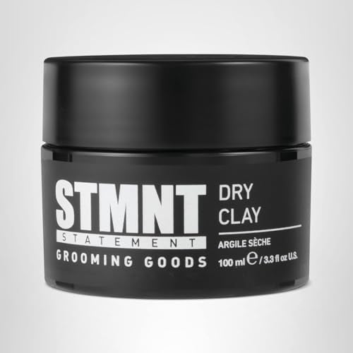 STMNT Dry Clay close-up shows ultra matte finish and easy wash.
