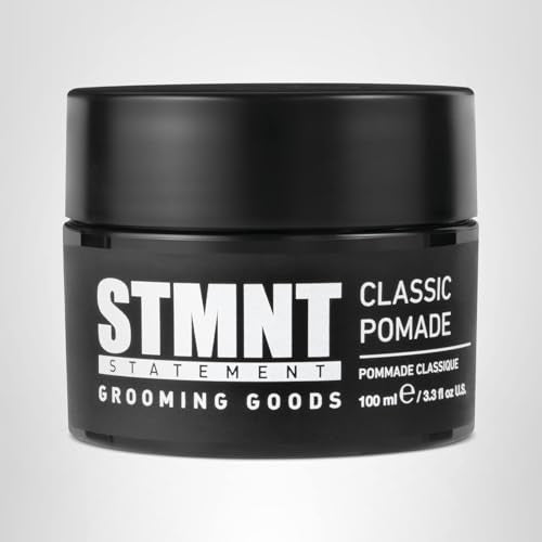 STMNT Grooming Goods Classic Pomade water-wash-out action showing easy clean-up after use.