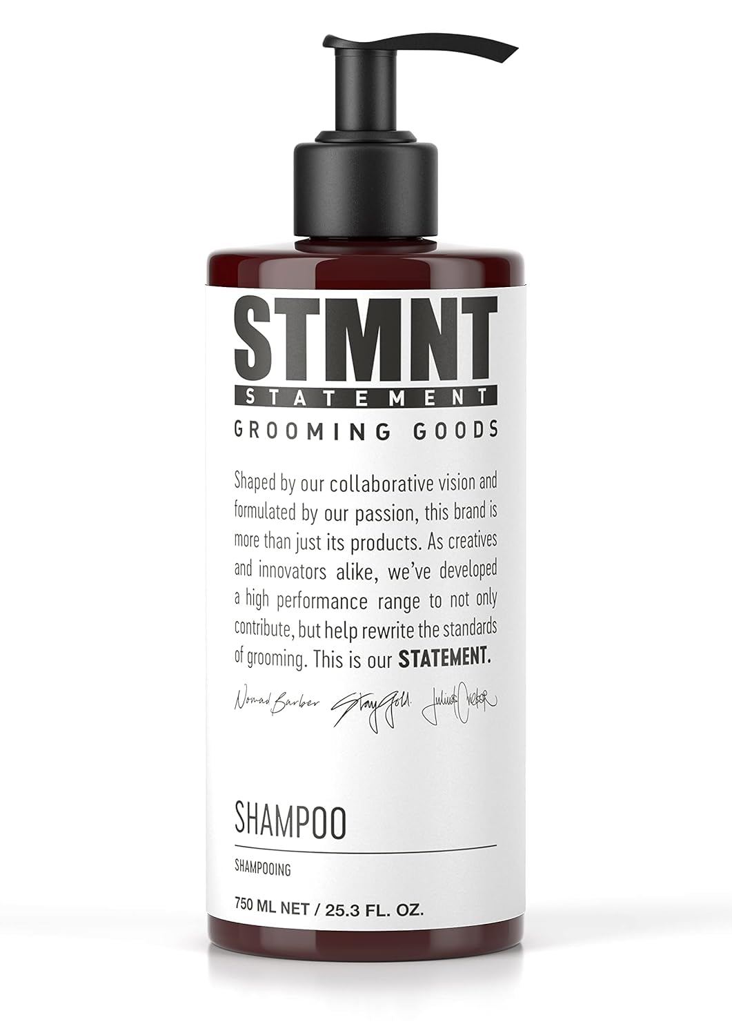 STMNT Grooming Goods Shampoo activated charcoal for deep cleanse and scalp refreshment