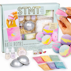 STMT D.I.Y. Bath Bomb Kit se ve con caja y moldes para spa en casa