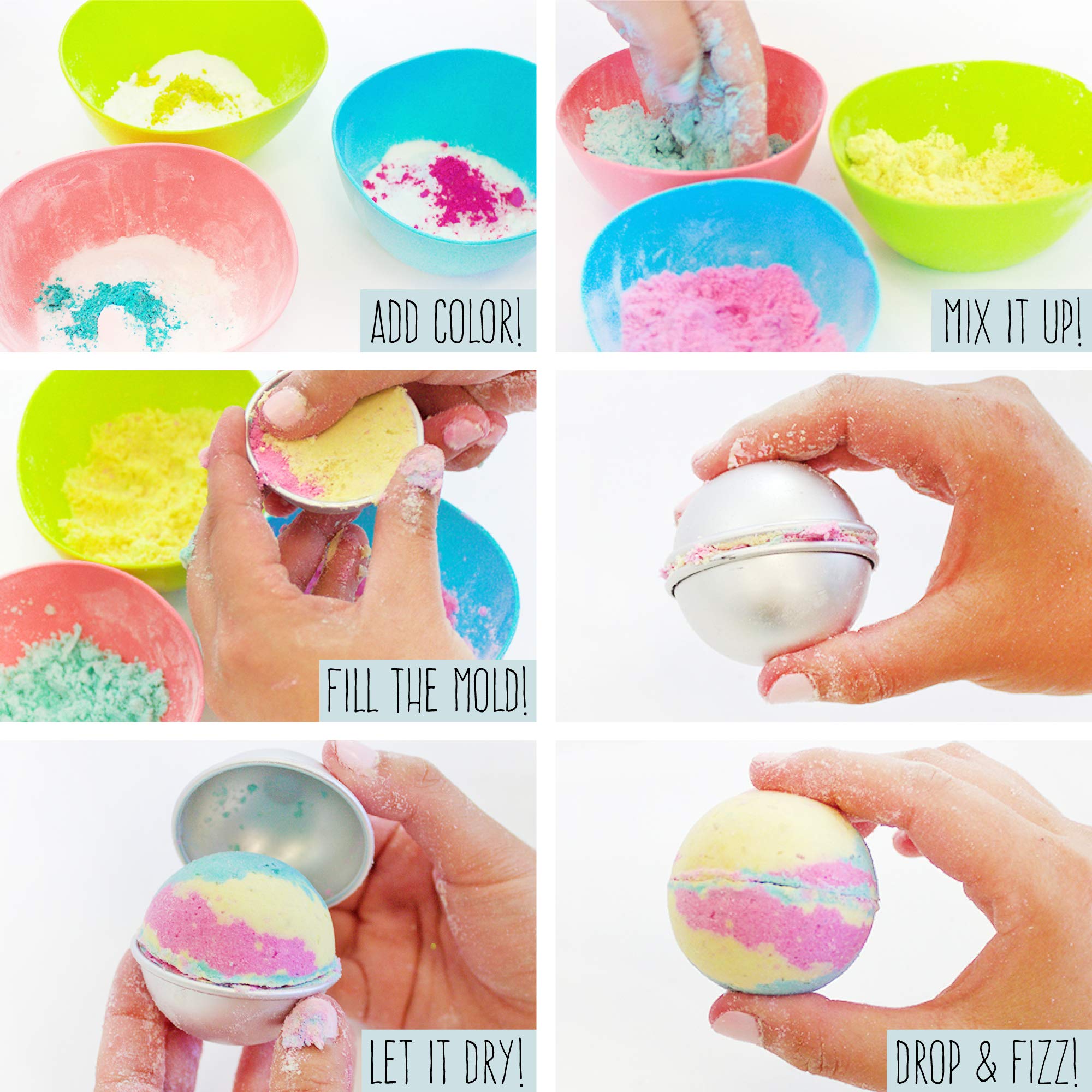 STMT D.I.Y. Bath Bomb Kit gotas esenciales evocando aromas relajantes