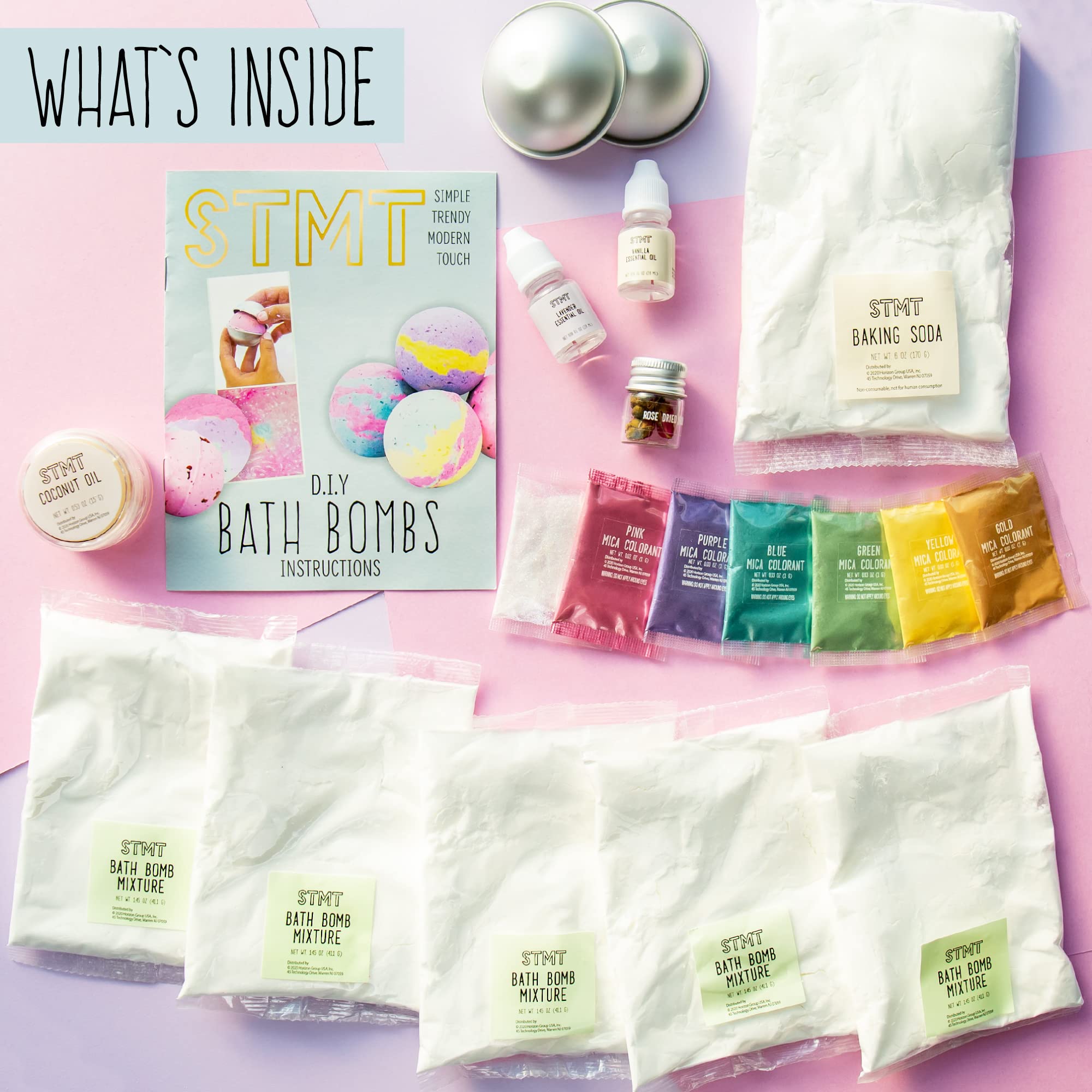 STMT D.I.Y. Bath Bomb Kit rosas secas para aroma floral relajante