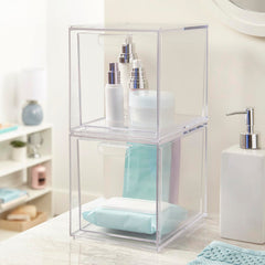 STORi Audrey clear bin drawer in kitchen for utensil sorting and quick access