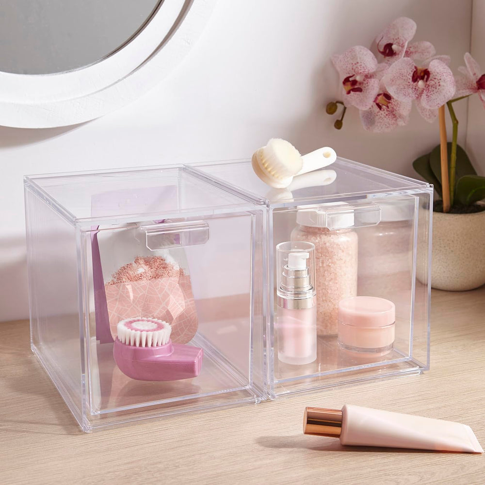 STORi Audrey clear drawer system for office supplies with quick access