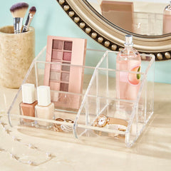 STORi BPA-free clear plastic for durable, clear storage in your vanity.