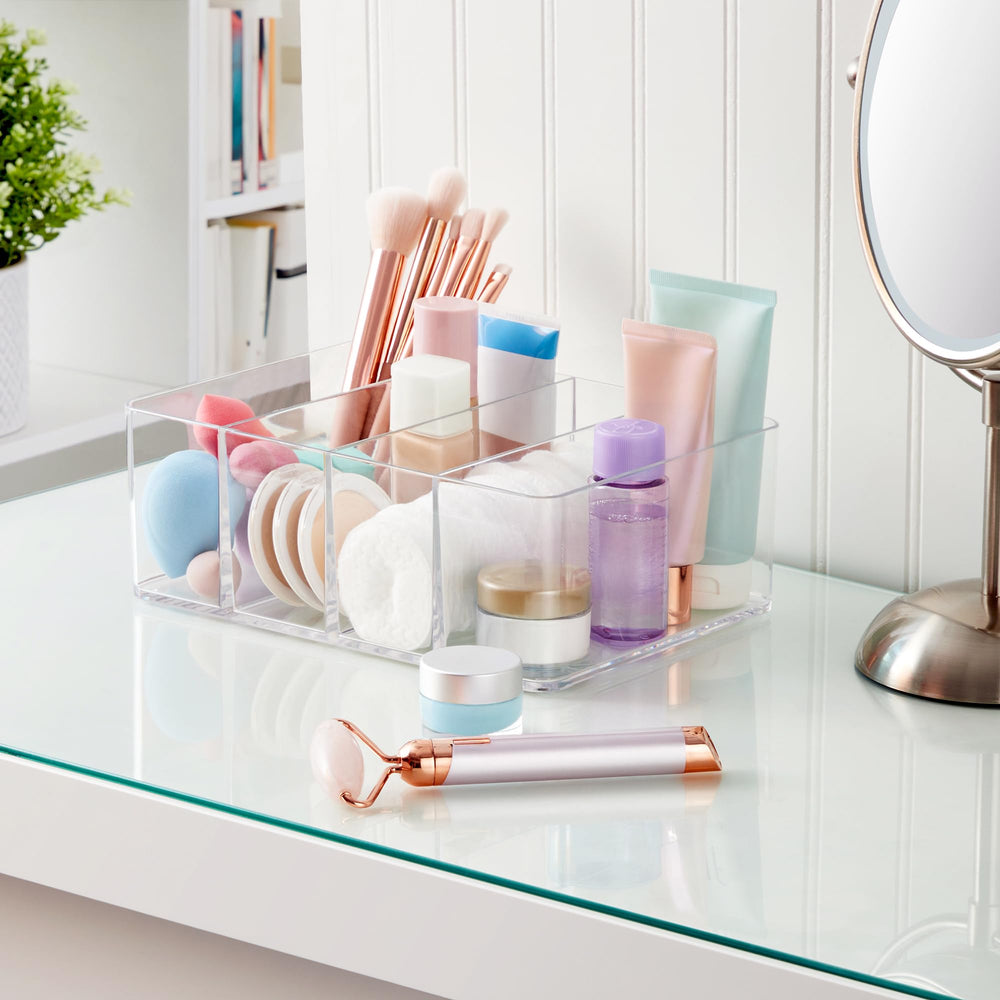 STORi vertical storage for eyeshadow palettes speeds shade selection