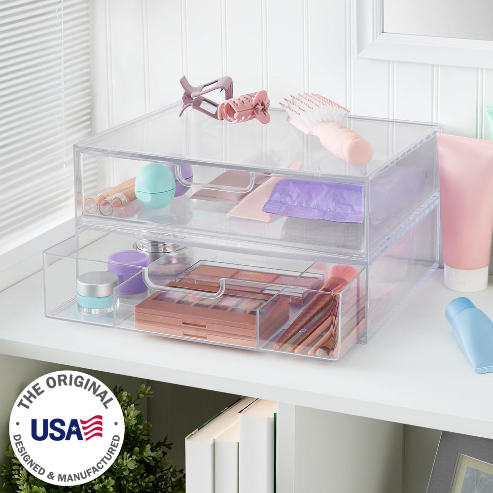 STORi STAX clear BPA-free plastic shows contents at a glance