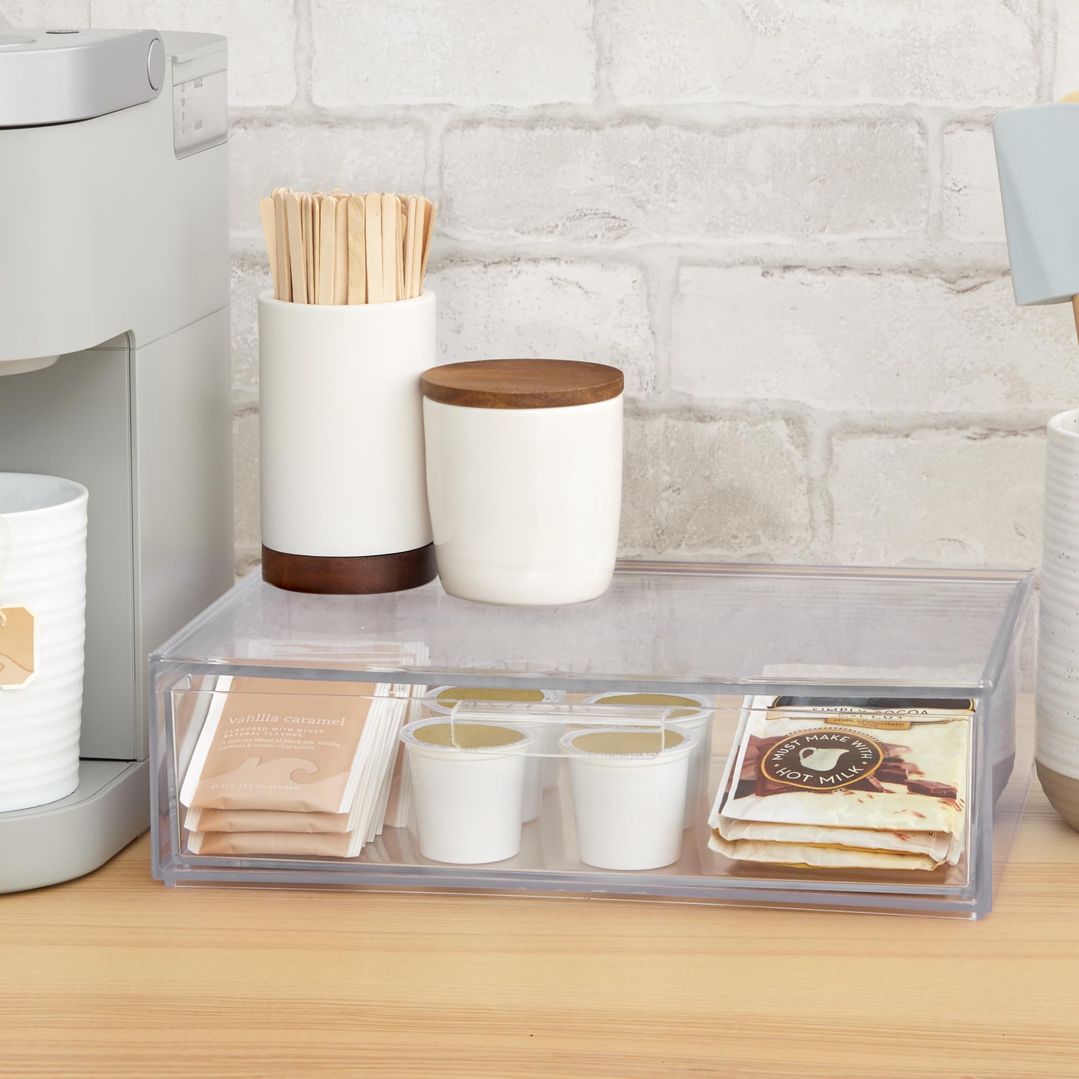 STORi Audrey clear bin in closet for multipurpose storage
