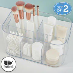STORi Bliss pass-through handles enable easy carry to vanity.