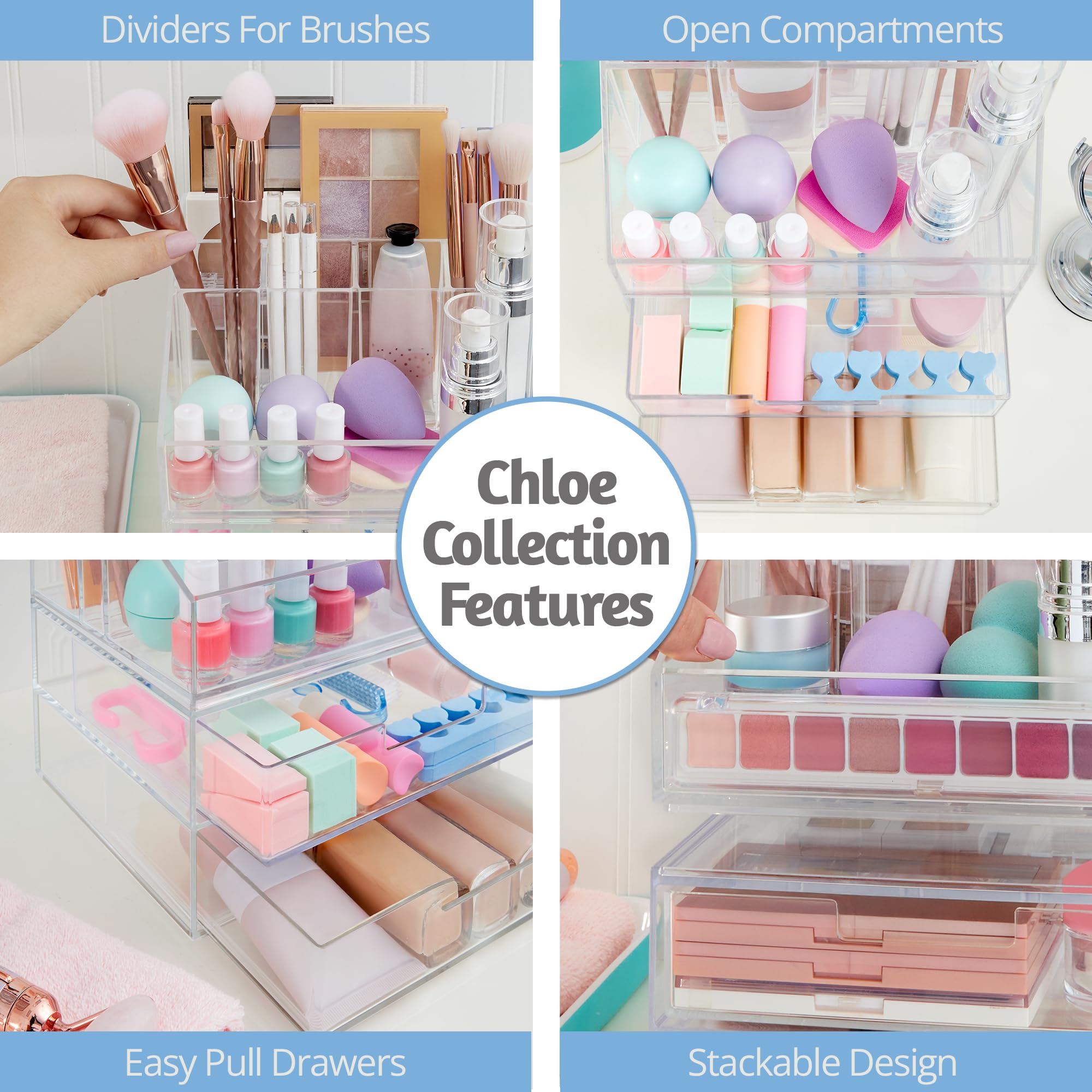 STORi Chloe clear BPA-free plastic material for durable organization