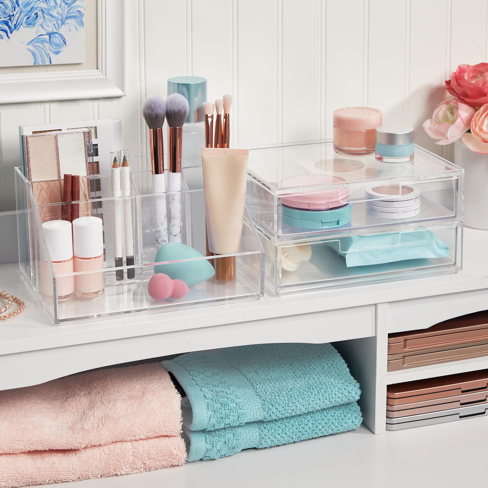 STORi Chloe clear plastic design shows contents at a glance for quick routines