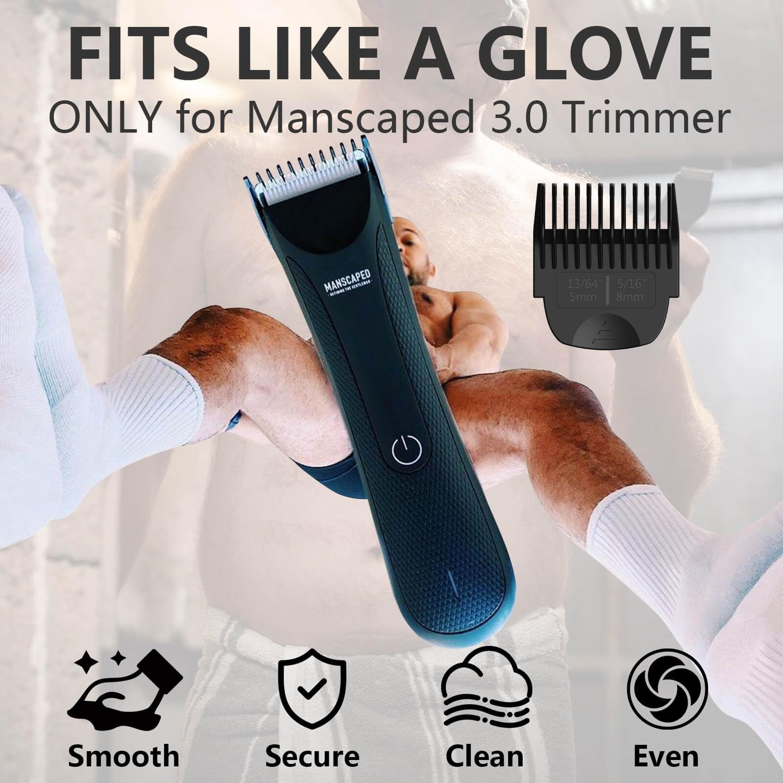 Stovast precision-fit guards attach securely to Manscaped Lawn Mower 3.0 for smooth, even cuts.