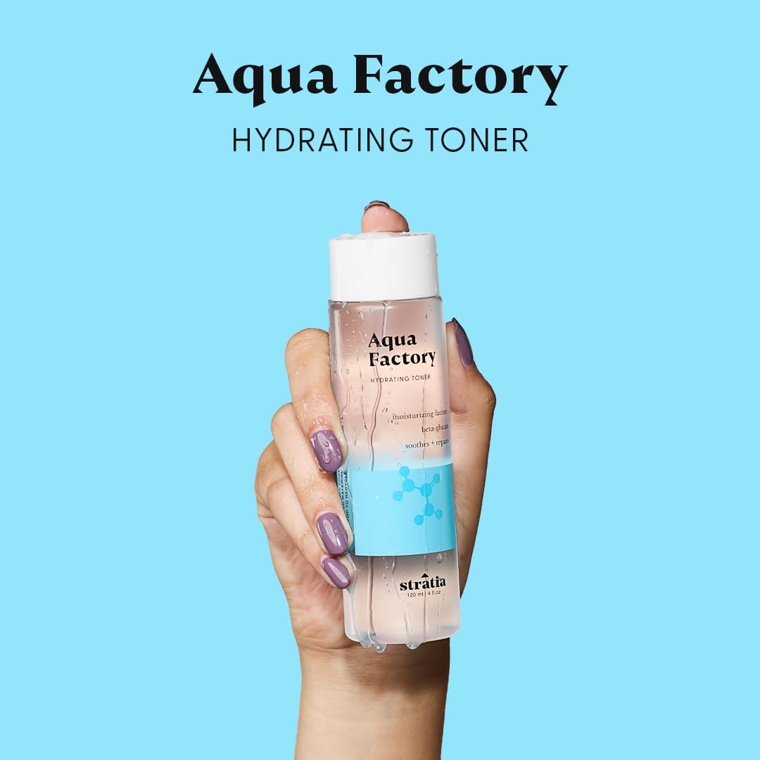 Stratia Aqua Factory Tónico: botella con tapón práctico.