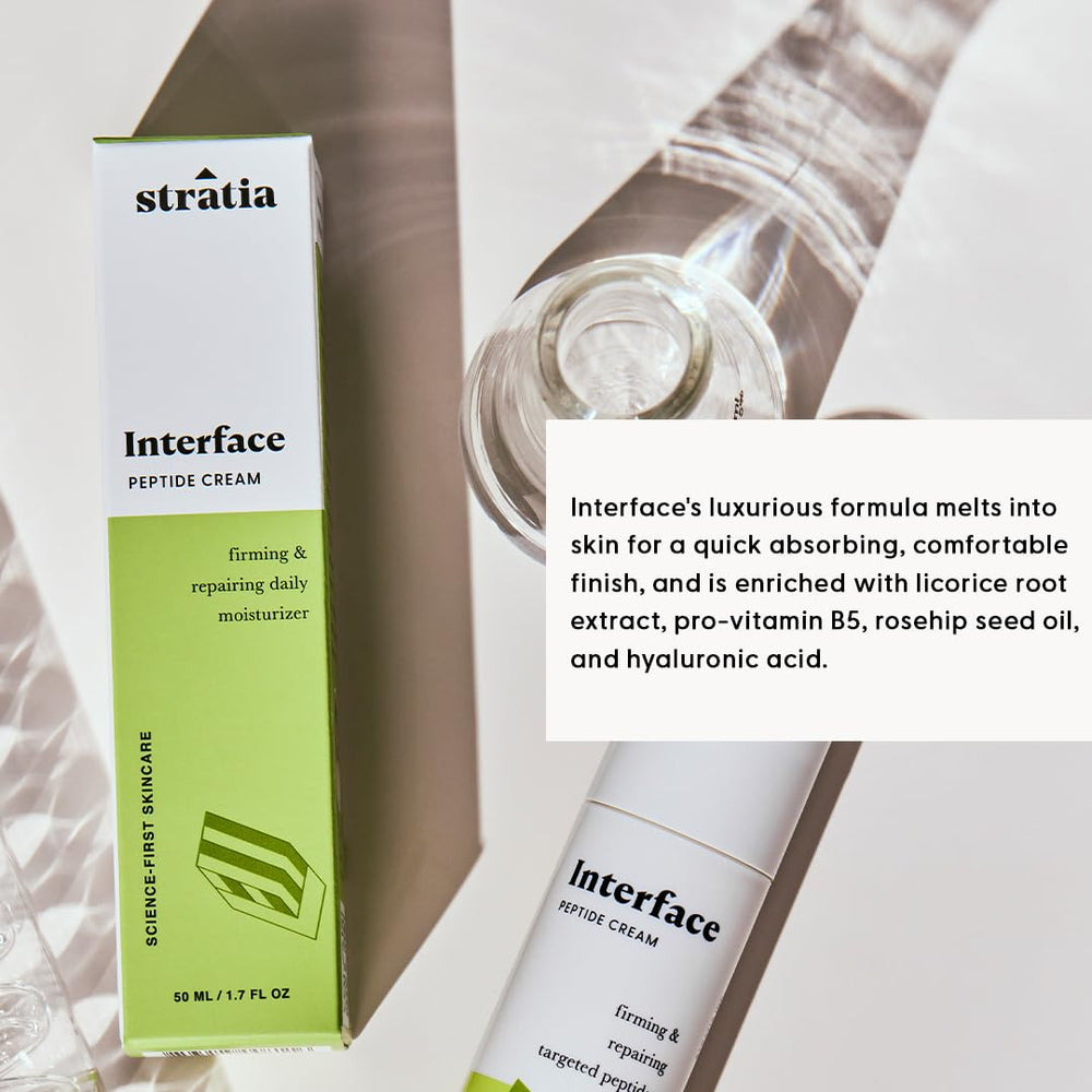 Stratia Interface peptide closeup signaling potential firming.