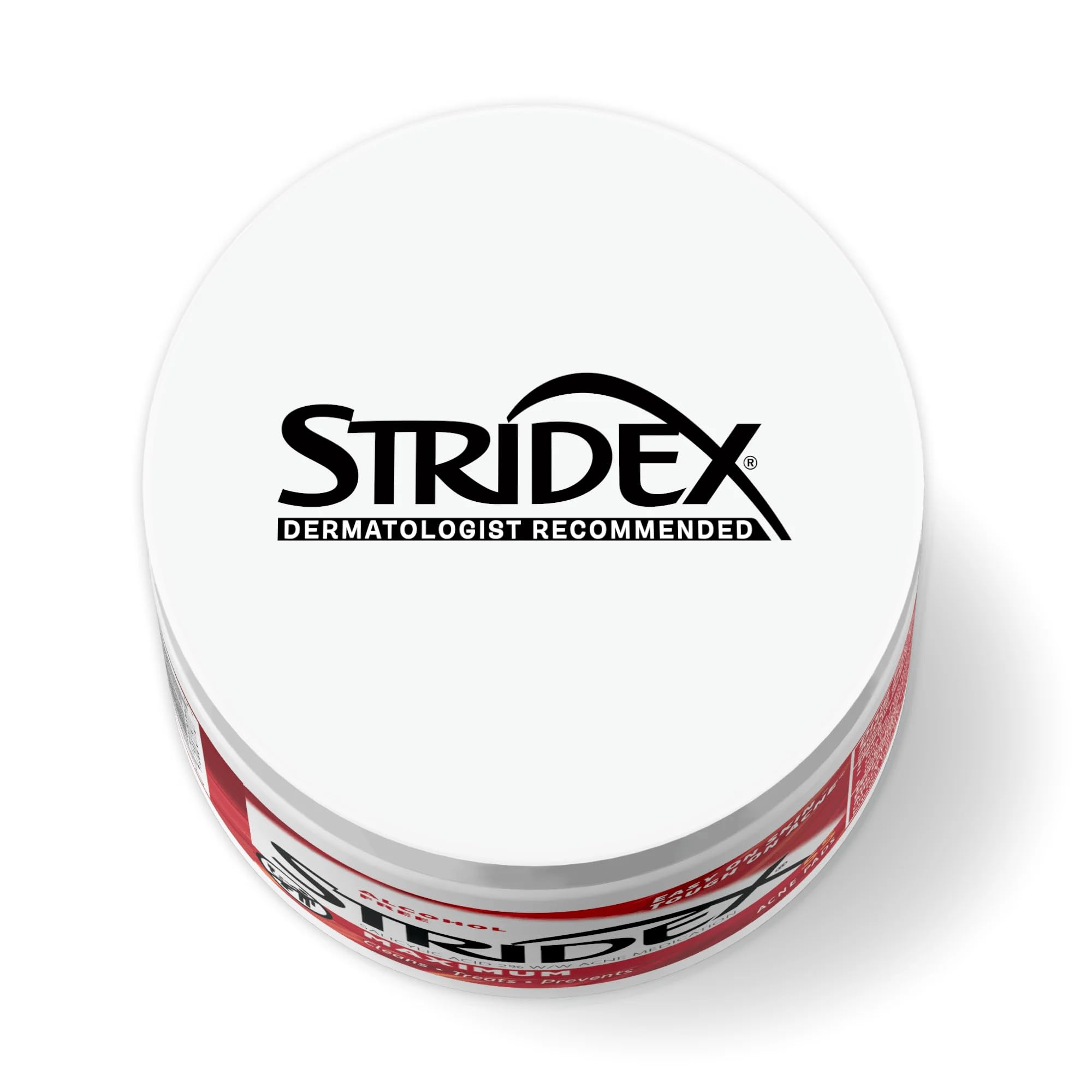 Stridex Maximum Pads bottle and pads together in packaging