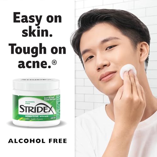 Stridex Sensitive Pads pack back with usage directions
