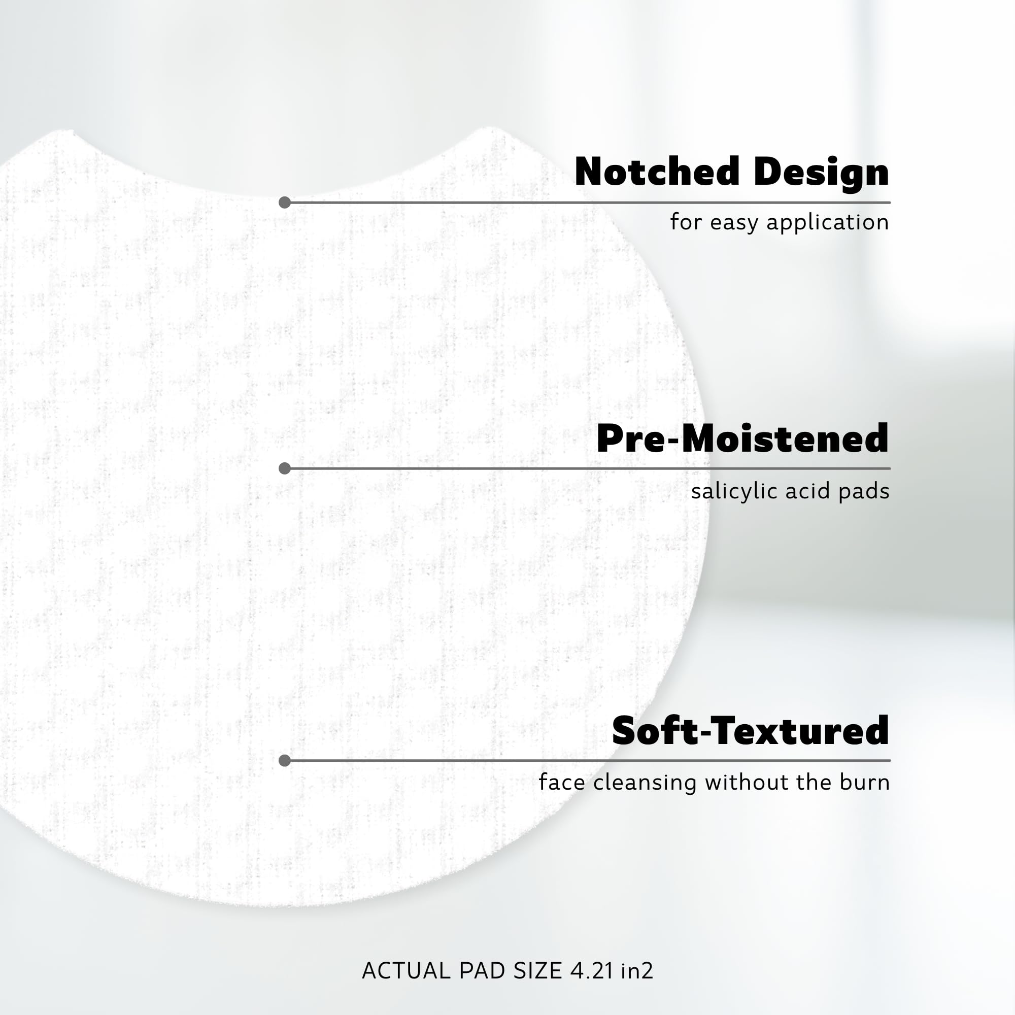 Stridex Sensitive Pads near pores demonstrating gentle cleansing for clearer skin