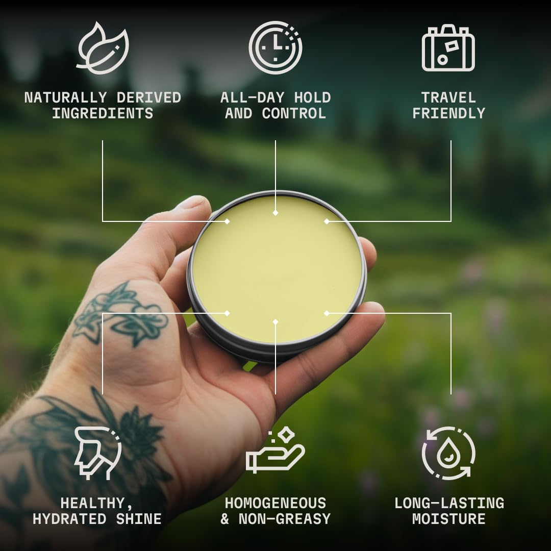Striking Viking 2oz travel-size beard balm jar for on-the-go grooming