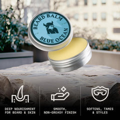 Applying Striking Viking balm delivers a smooth, natural hold through the beard.